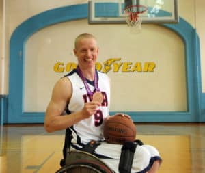 Will Waller in the Goodyear Gym